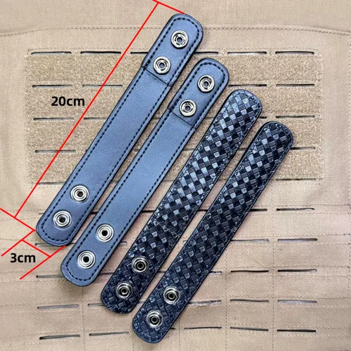 Vista 2 de ROCOTACTICAL Protectores de cinturón de doble presión, para cinturón de servicio de 2.25 pulgadas, paquete de 4