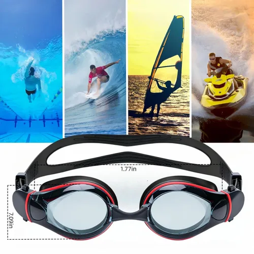 Vista 7 de Gafas de natación, gafas de natación, gafas de natación profesionales, antivaho sin fugas, gafas de natación de visión amplia