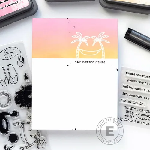 Vista 8 de Ellen Hutson, Essentials by Ellen, Summer Doodles and Sentiments Stamp & Die Set Combo, Estampación, Papeles, Hacer Tarjetas, Scrapbooking, DIY