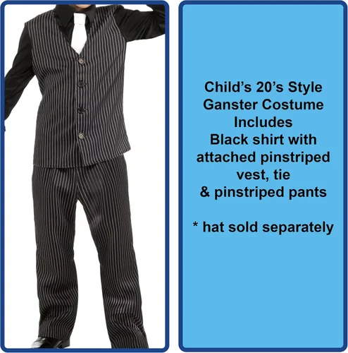 Vista 2 de Forum Novelties Gangster Child Costume
