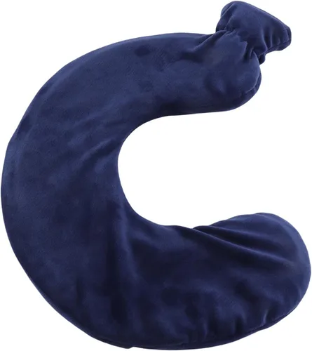 Vista 12 de U Shaped Hot Water Bottle, Soft Rubber Hot Water Bottle Belt Warming Pad with Detachable Cloth Cover for Home or Travel (Blue)