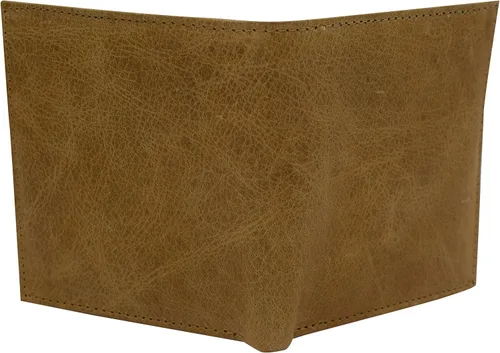 Vista 8 de MARSHAL RFID Bloqueo 2 ID Bifold Hipster Tarjeta de Crédito Billetera Genuina Cuero de Vaca, Beige Bronceado, Bifold