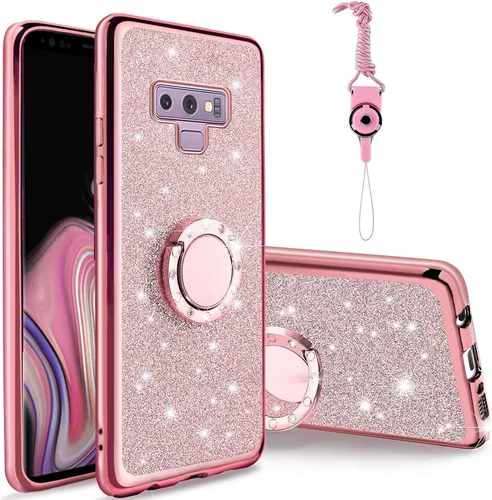 Vista 24 de Funda para Samsung Note 8 de 6.3 pulgadas, para Galaxy Note 8, a prueba de golpes, con correa y soporte para anillo, para Samsung Galaxy Note 8