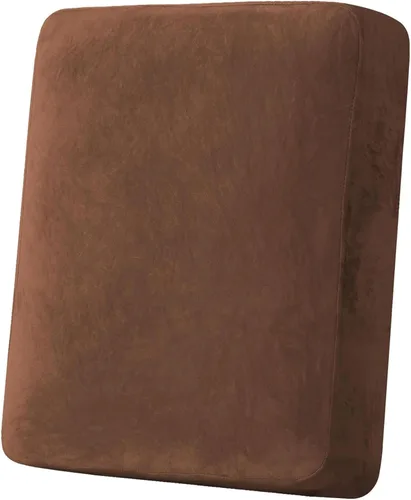Vista 125 de H.VERSAILTEX Funda de cojín elástica de terciopelo para sofá, funda de cojín de felpa para cojines de silla, protector de muebles, cojín de asiento