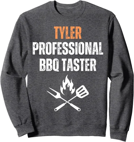 Vista 5 de Tyler Professional BBQ Taster Grilling Funny Sweatshirt