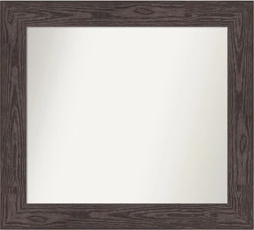 Vista 83 de Amanti Art Espejo personalizado, espejo de baño negro puente, espejo de pared o espejo de tocador de baño sobre el fregadero (26 x 26 pulgadas)
