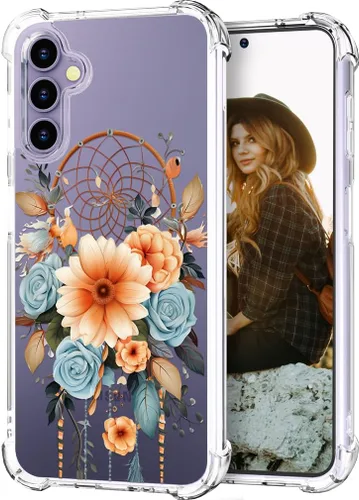 Vista 29 de Hungo Funda compatible con Samsung Galaxy S25 Plus / S24 Plus, diseño femenino estético de diseño femenino S24+ S25+ de astronauta de dibujos
