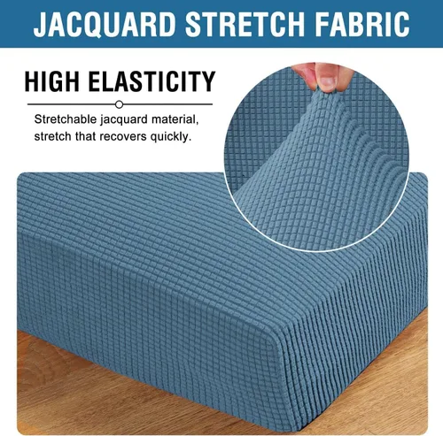 Vista 25 de H.VERSAILTEX Fundas de Cojín de Asiento Individuales Super Elásticas Fundas de Sofá Fundas de Cojín de Sofá Fundas Deslizables Juegos Tela de Sarga