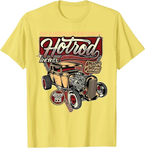 Vista 99 de Camiseta vintage Hot Rod Speed and Power para hombre Asphalt Grey