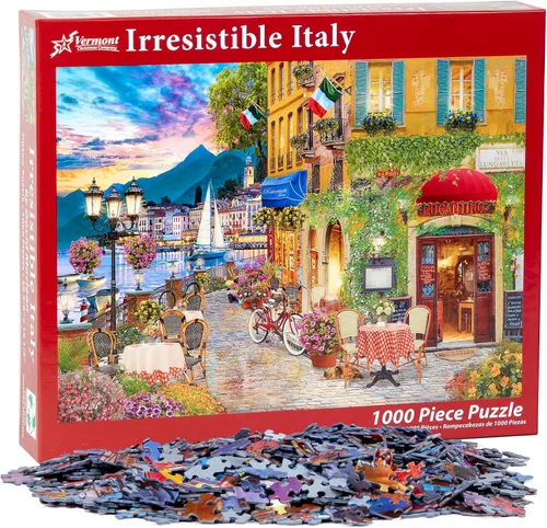 Vista 4 de Vermont Christmas Company - Rompecabezas irresistiblemente italiano (1000 piezas)