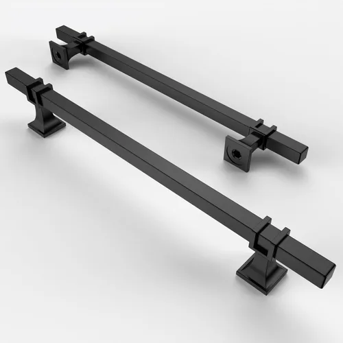 Vista 12 de Asidrama - Paquete de 10 manijas para alacena de 3 pulgadas (76mm) de color negro mate y dorado, tiradores para gabinete, accesorios para gabinete