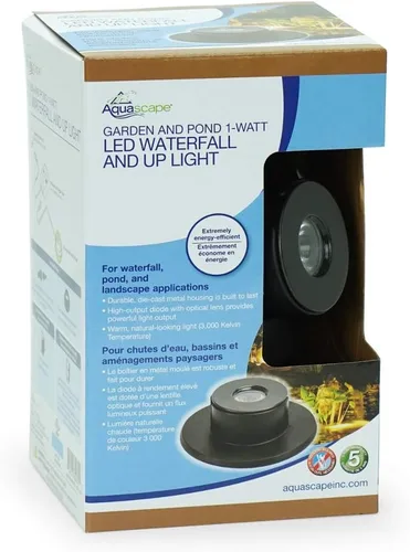 Vista 2 de Aquascape - Luz LED sumergible para estanque, jardín y resaltar el paisaje, Bronce