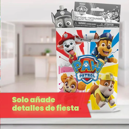 Vista 5 de Suministros de Fiesta Únicos de Patrulla Canina Bolsas de Regalos de Favores de Fiesta de Patrulla Canina Paquete de 16 y Adhesivo