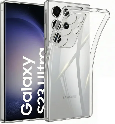 Vista 27 de Funda transparente para Samsung S23 5G, funda protectora de silicona transparente a prueba de golpes, funda protectora de TPU transparente