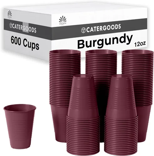 Vista 23 de Party Solids Vasos de plástico negros - 12 onzas, paquete de 100