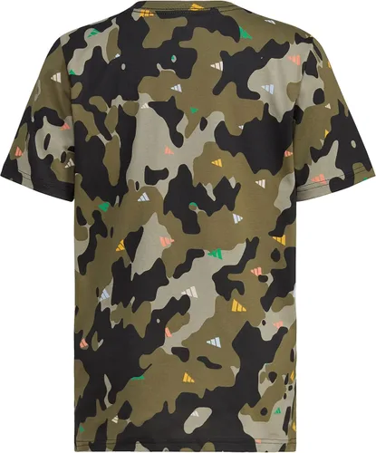 Vista 2 de adidas Boys' Short Sleeve Cotton Allover Bos T-Shirt
