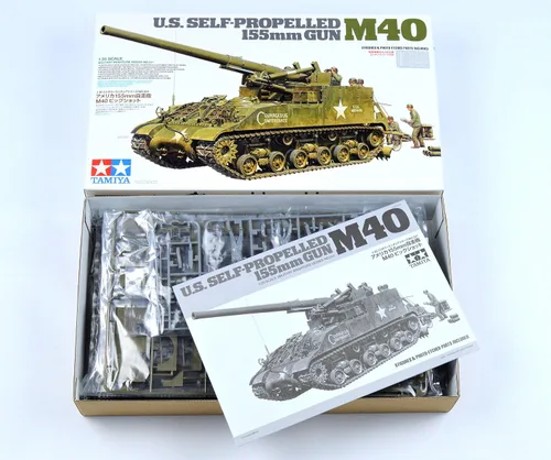 Vista 2 de TAMIYA Models U.S. - Pistola autopropulsada de 6.102 in M40 1/35, color beige