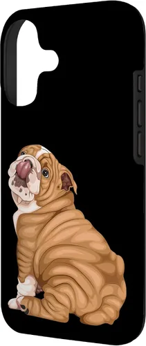 Vista 2 de Funny Puppy Art Illustration English Bulldog Owner Case para iPhone 17