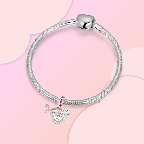 Vista 188 de Abalorios de plata de ley 925 con letras de la A ~ Z, para pulseras, collares, Día de San Valentín, Día de la Madre, joyería regalos para mujeres