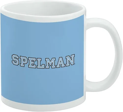 Vista 382 de Taza de cerámica con el logotipo principal de la Universidad Rider, taza de regalo novedosa para café, té y bebidas calientes, 11oz, blanca