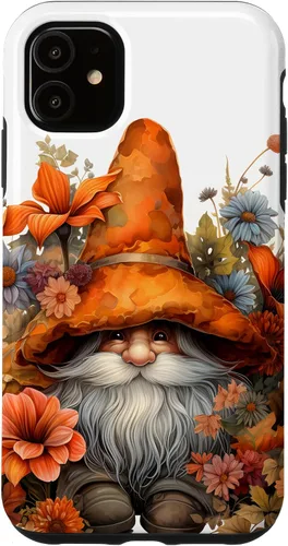 Vista 8 de Happy Fall Gnome Autumn Leaves Case for iPhone 17