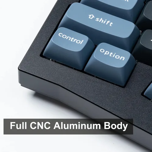 Vista 8 de Keychron Q8 Alice - Teclado mecánico personalizado intercambiable en caliente, QMK programable, RGB retroiluminado tipo C, teclado ergonómico