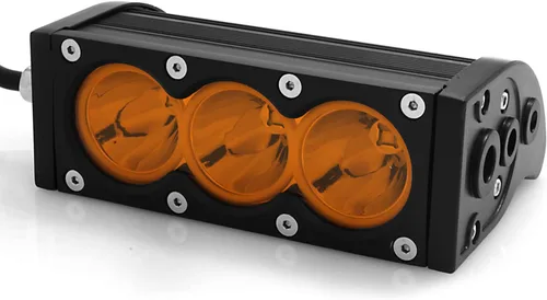 Vista 2 de Barra de luz LED Angel ma de 15 cm, fila única, luz ámbar para luz antiniebla, conducción, trabajo, todoterreno, camioneta, SUV, ATV, UTV, camión