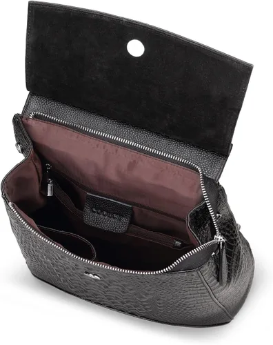 Vista 6 de Coolcy Mochila de cuero real para mujer