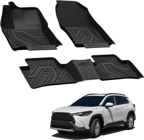 Vista 19 de LASFIT Alfombrillas de piso para Toyota Tacoma 2008-2011 Cabina de Acceso Transmisión Automática, Forro de Piso de Ajuste Personalizado para Todo