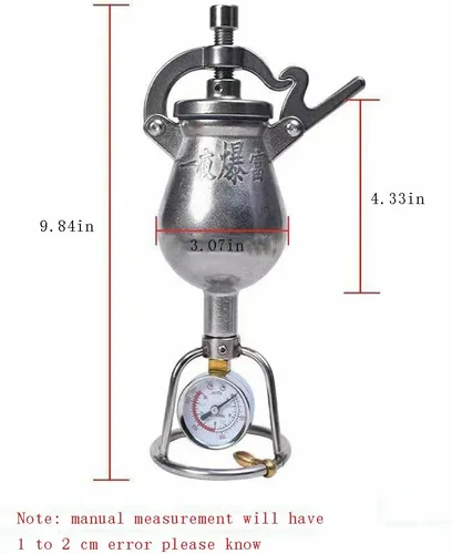 Vista 7 de Mini máquina de palomitas de maíz de acero inoxidable 304, máquina de palomitas de maíz de alta presión operada a mano para reuniones familiares