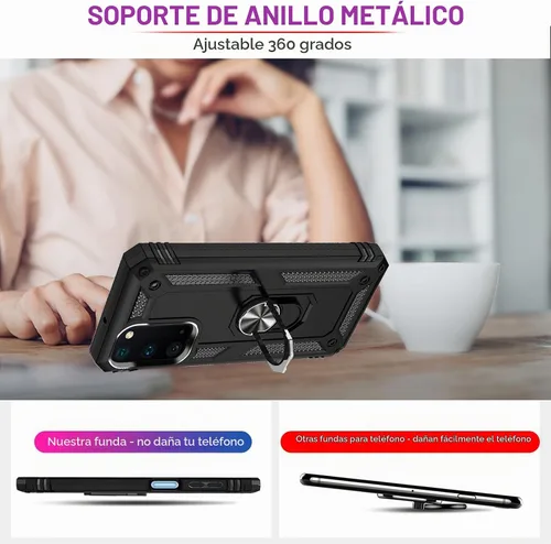 Vista 5 de Para Samsung Galaxy S20 FE 5G Funda con protector de pantalla, Funda protectora Galaxy S20 FE de grado militar resistente a golpes de uso intensivo