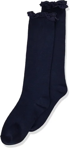 Vista 4 de Jefferies Socks Hasta la rodilla con volantes para niña Negro