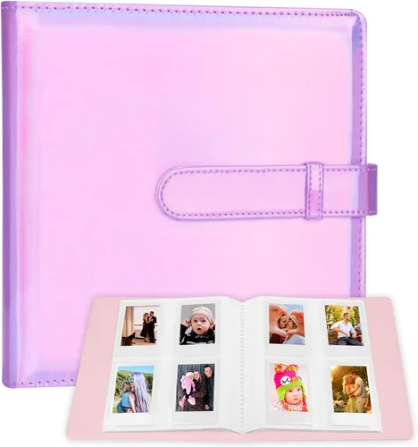 Vista 9 de Álbum de fotos de 320 bolsillos para fotos Polaroid de 2 x 3 pulgadas y Fujifilm Instax Mini, funda de piel sintética con caja de regalo premium