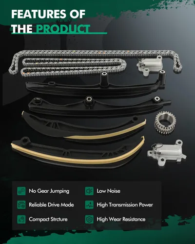 Vista 5 de SCITOO Kit de cadena de distribución adecuado para Hyundai Azera para Hyundai Santa Fe para Hyundai Sonata para Kia Sedona para Kia Sorento