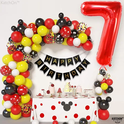 Vista 1150 de KatchOn Globo negro del número 1 de 40 pulgadas, globo de feliz cumpleaños Large Mylar Number One Balloon for 1st Birthday Decorations, Foil