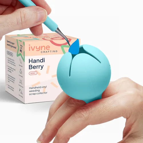 Vista 9 de iVyne Handi Berry – Colector de desechos de vinilo, anillo portátil de mano para recolector de chatarra, herramientas de deshierbe