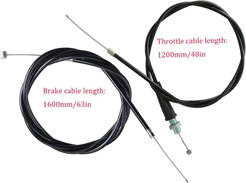 Vista 4 de Manija izquierda derecha y palanca de freno izquierda, cable de freno, cable del acelerador y abrazadera del acelerador, kit de palanca de freno