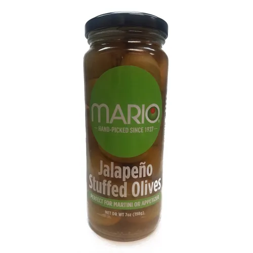 Vista 4 de Mario Camacho Foods Aceitunas rellenas, queso azul, 7 onzas
