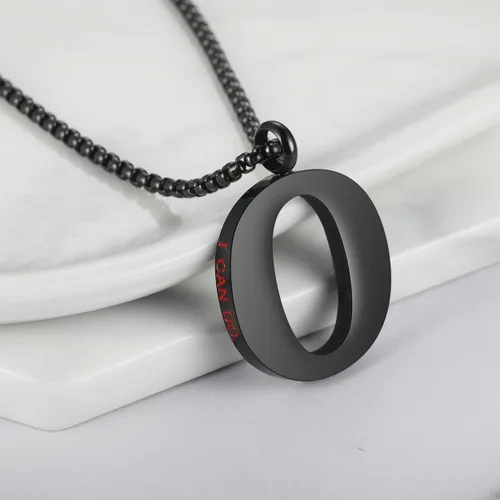 Vista 2 de Rehoboth Collar con dije de letra inicial de 26 letras grandes de la A a la Z para niñas, niños, mujeres, hombres, alfabeto grande, collar con dije