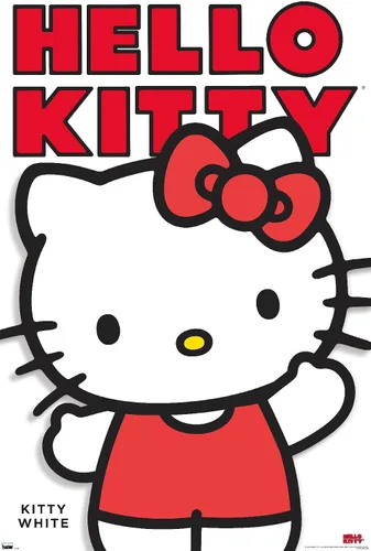 Vista 11 de Póster de pared de Hello Kitty and Friends: Hello - Kitty White Feature Series, 22.4 pulgadas de largo x 14.7 pulgadas de ancho, versión enmarcada