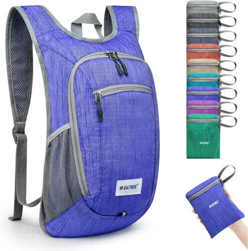 Vista 13 de G4Free 10L/15L Mochila para Senderismo Plegable Ligera, Mochila de Día para Caminatas, Pequeña, Viaje al Aire Libre, Bolsa de Hombro Plegable