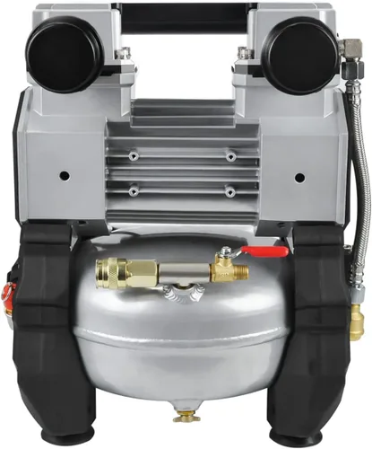 Vista 4 de TC·BL Compresor de aire portátil, 110V, silencioso, pequeño, ligero y sin aceite con tanque de aluminio de 5L