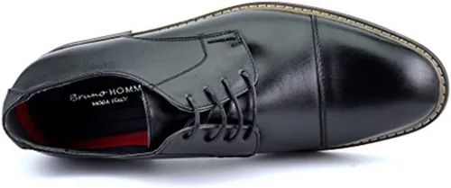 Vista 4 de DREAM PAIRS Prince - Zapatos de vestir clásicos y modernos formales Oxford con cordones, para hombre