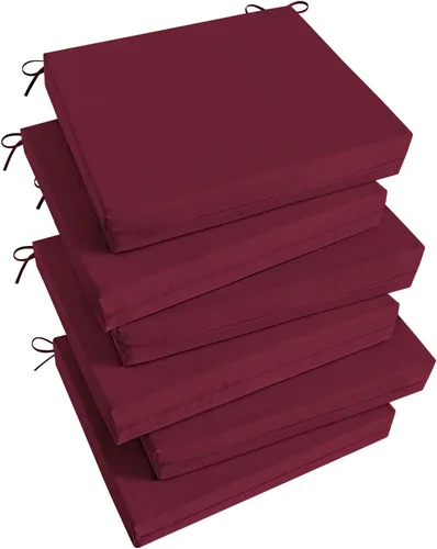 Vista 56 de Basic Beyond Juego de 4 cojines para sillas de exterior, cojines de exterior para muebles de patio, cojines resistentes al agua para sillas de patio