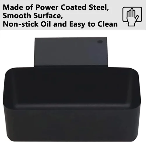 Vista 4 de Recogedor de grasa con paquete de 10 forros, kit de accesorios para plancha Blackstone