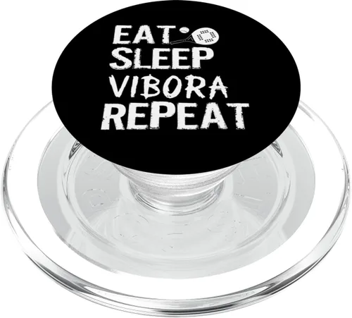 Vista 7 de Eat Sleep Vibora Repeat - Paleta de pádel PopSockets Adhesivo PopGrip
