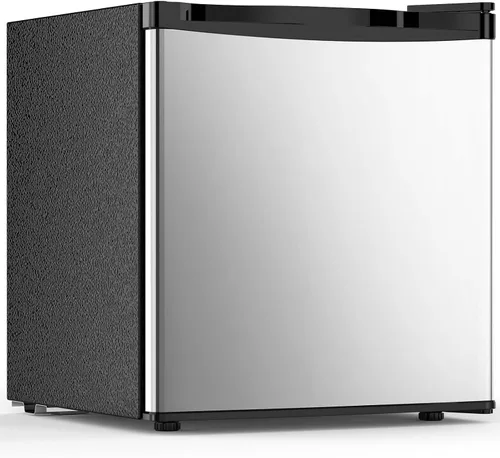Vista 10 de Electactic - Mini refrigerador de 1.6 pies cúbicos, refrigerador compacto de una sola puerta reversible, termostato ajustable, ultra silencioso Negro