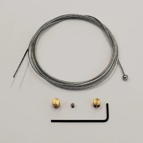 Vista 2 de Harley Davidson - Kit de reparación de cable del acelerador de 60 pulgadas con cable interior, barriles y llave con lata de transporte, todo lo