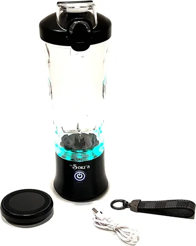 Vista 2 de MuSOKI'S Elegante licuadora portátil 600ML (negro)