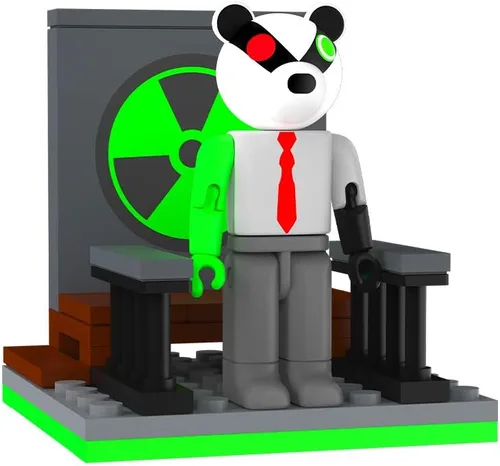 Vista 2 de PIGGY - Juego de figuras Badgy Buildable - Juego de ladrillos de construcción Badgy Serie 1 - Incluye DLC